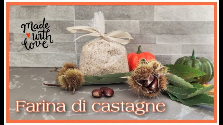 Guida rapida: Come fare farina di castagne.